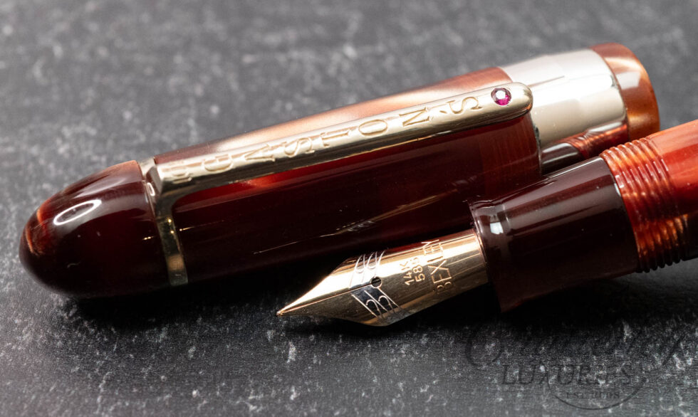 Bexley Special Reserve for Jim Gaston 10k Trim Amber Fountain Pen