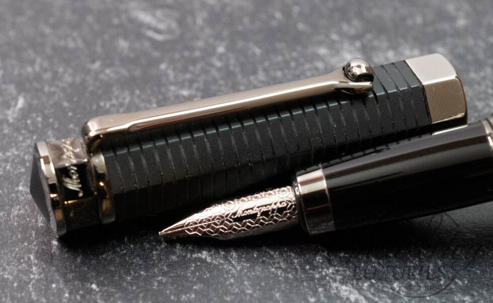 Montegrappa NeroUno Linea Matte Black/Ruthenium Fountain Pen