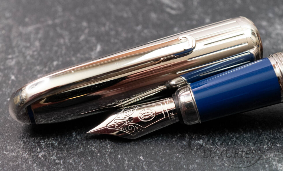 Cartier Art Deco Louis Cartier Blue Lacquer & Platinum Limited Edition Fountain Pen