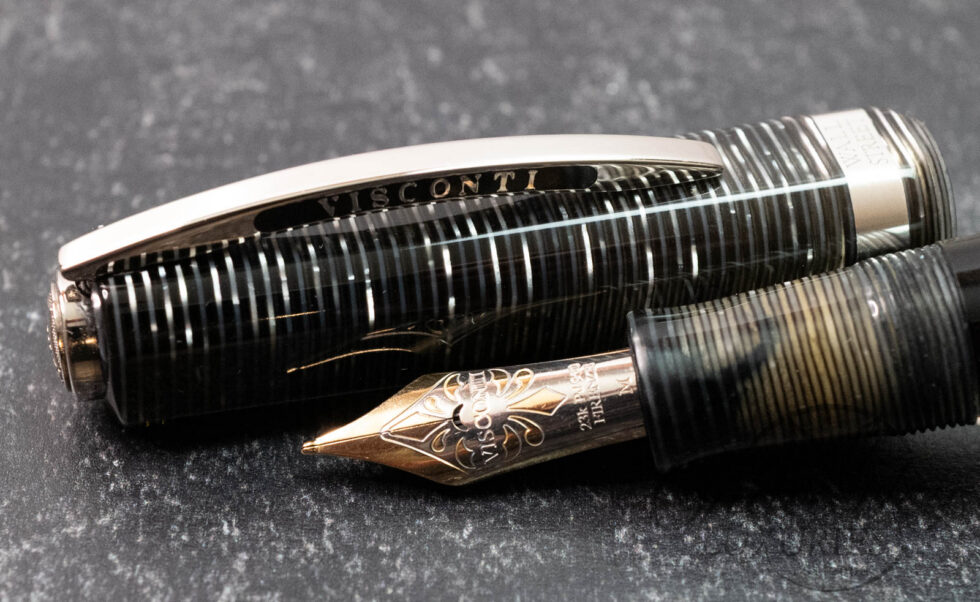 Visconti Wall Street Grey Celluloid Limited Edition Fountain Pen