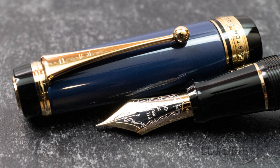 Pilot Custom Urushi Prussian Blue Medium Nib Fountain Pen
