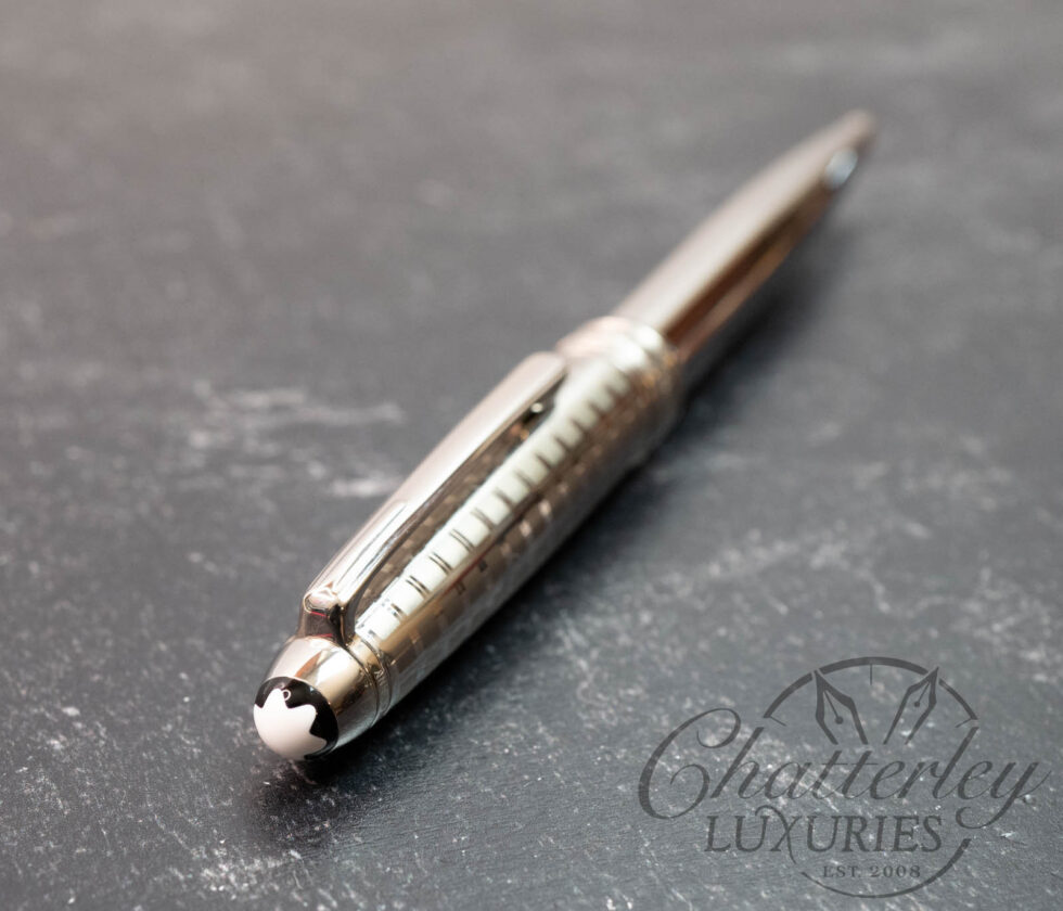 Montblanc MeisterstĂĽck 164 Solitaire Stainless Steel II Laser Engraved Ballpoint Pen