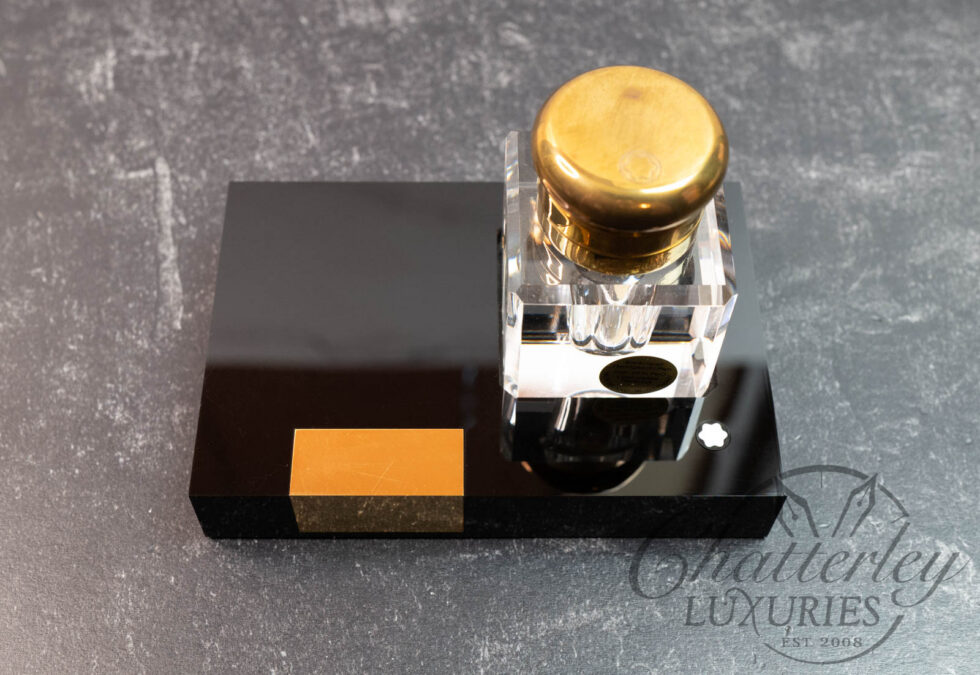 Montblanc Meisterstück Lead Crystal Inkwell & Stand
