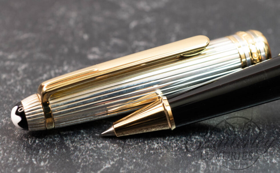 Montblanc Meisterstück Classique 163 Solitaire Pinstripe Doué Sterling Silver Rollerball Pen