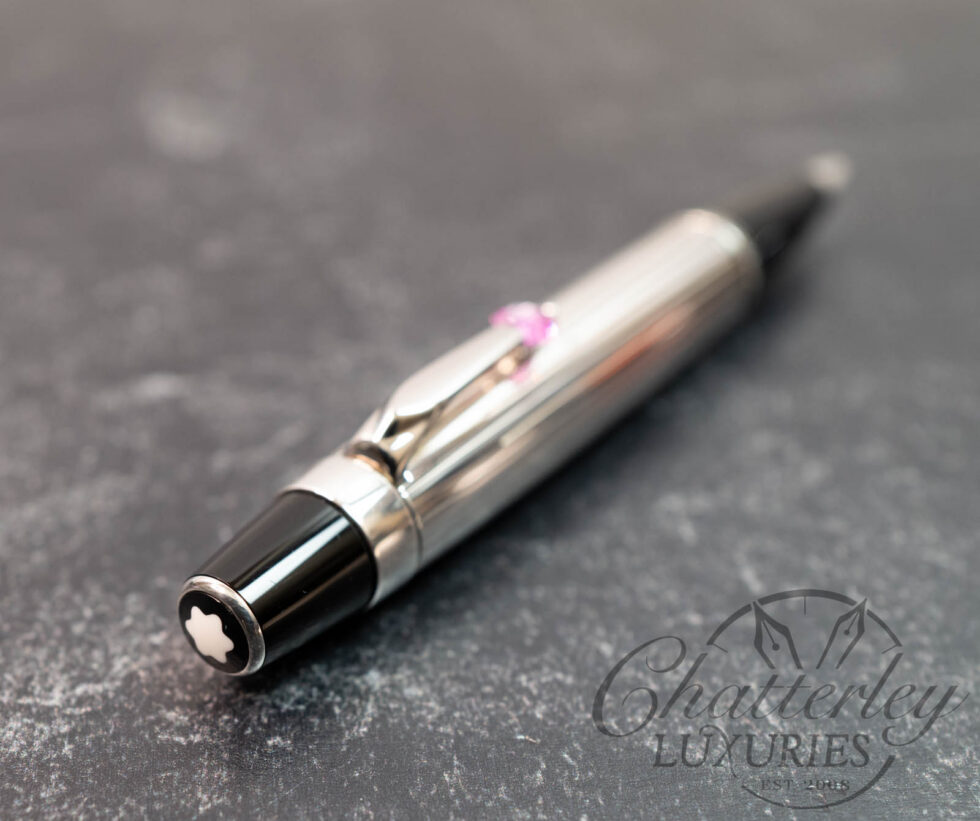 Montblanc Bohème Solitaire Pinstripe Je t'aime Silver Ballpoint Pen