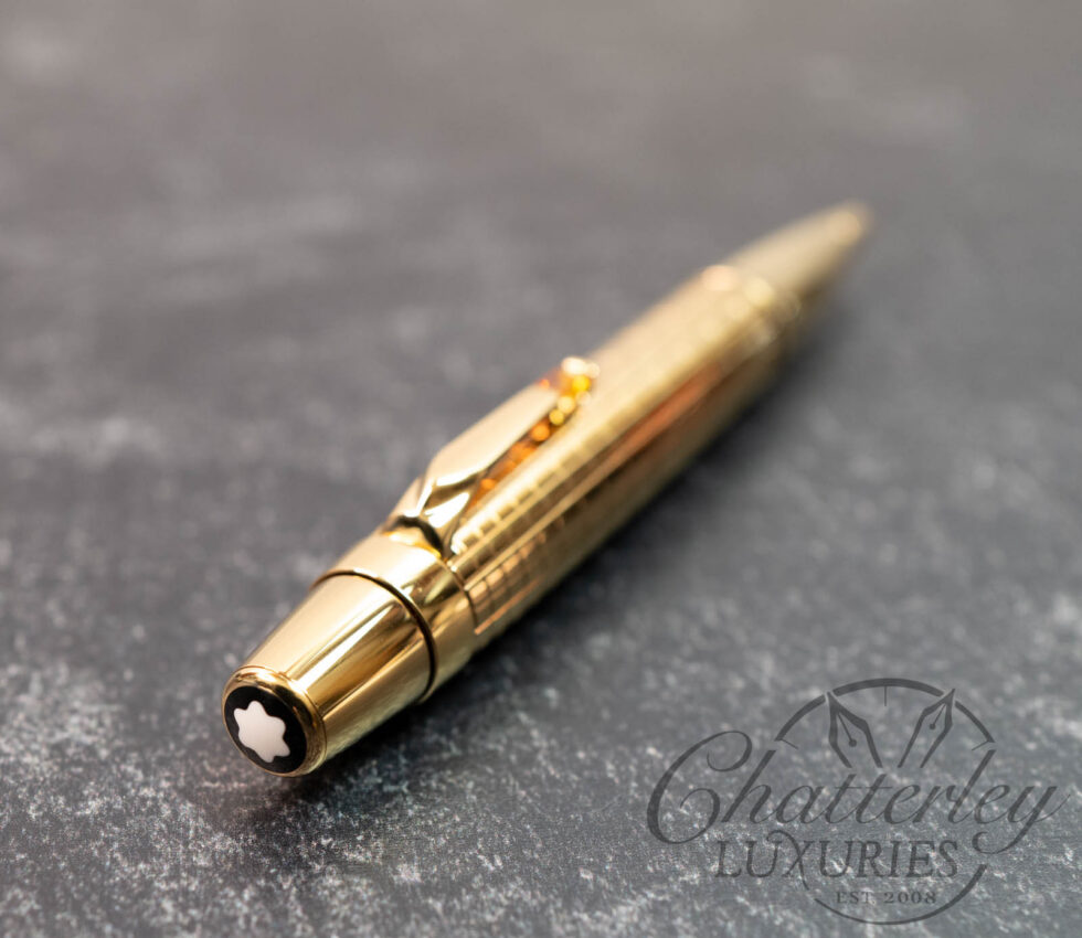 Montblanc Bohème Solitaire Citrine Gold Ballpoint Pen