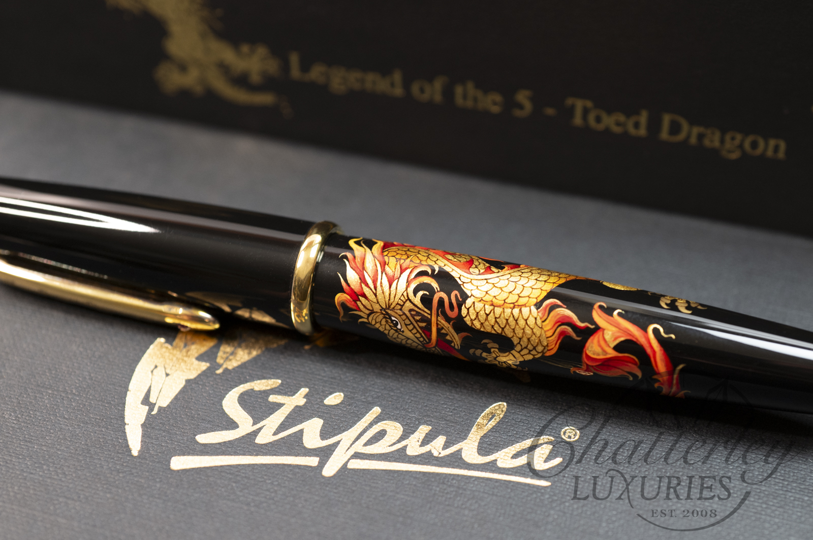 Stipula Legend of the 5-Toed Dragon Maki-e Limited Edition Fountain Pen - Image 17