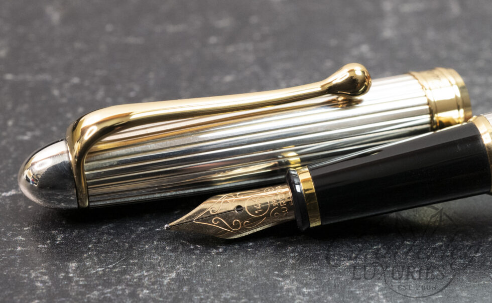Aurora 88 Small Sterling Silver and Gold Fountain Pen
