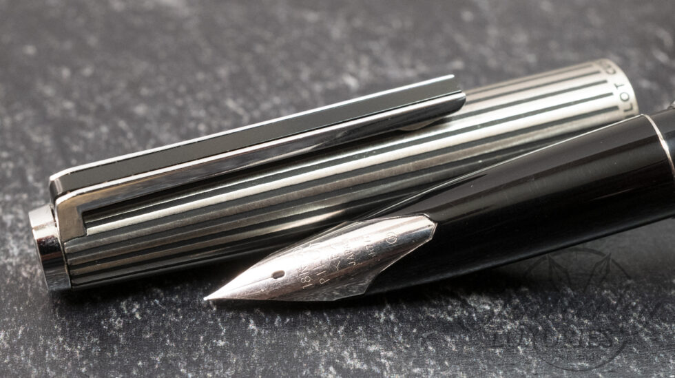 Pilot Custom Black Stripes Stainless Steel Fountain Pen
