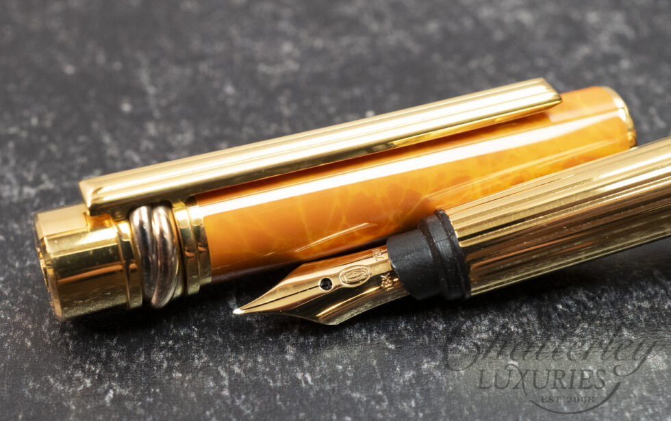 Cartier Must de Cartier Trinity Orange Marbled Fountain Pen