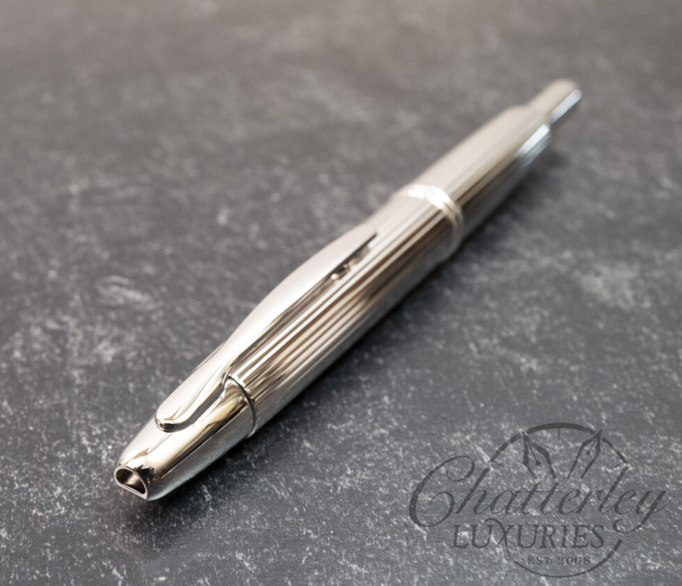 Pilot Vanishing Point Silver Stripe Fountain Pen