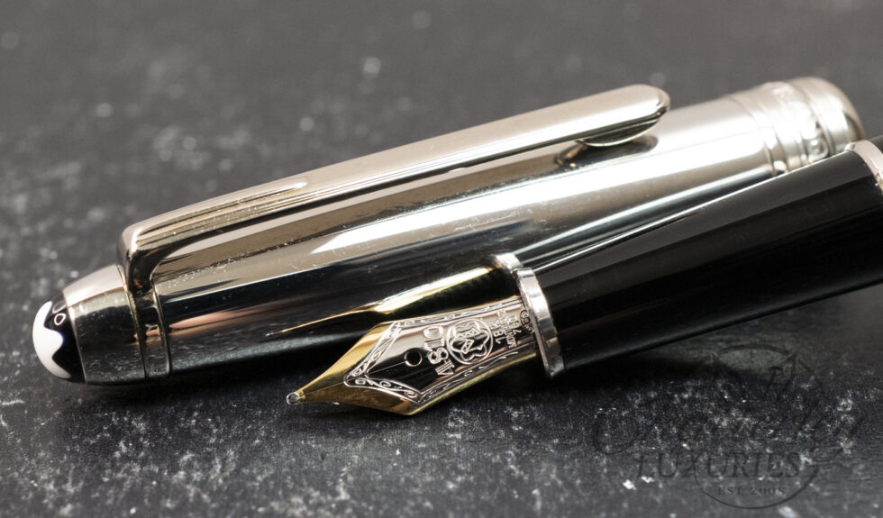 Montblanc Meisterstück Classique 144 Solitaire Doué Stainless Steel Cap Fountain Pen