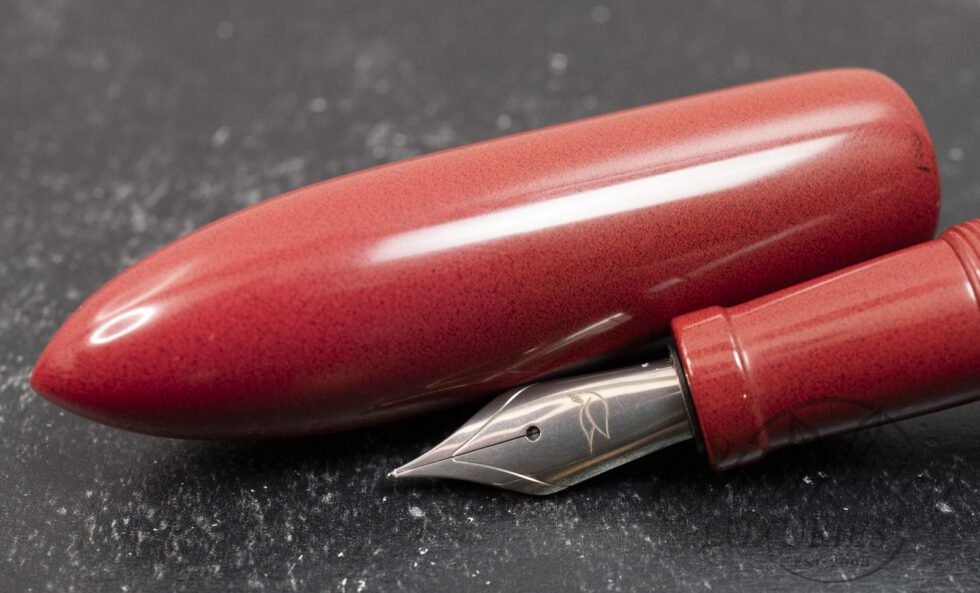 PenTeo Pens Red Salmon Ebonite Fountain Pen