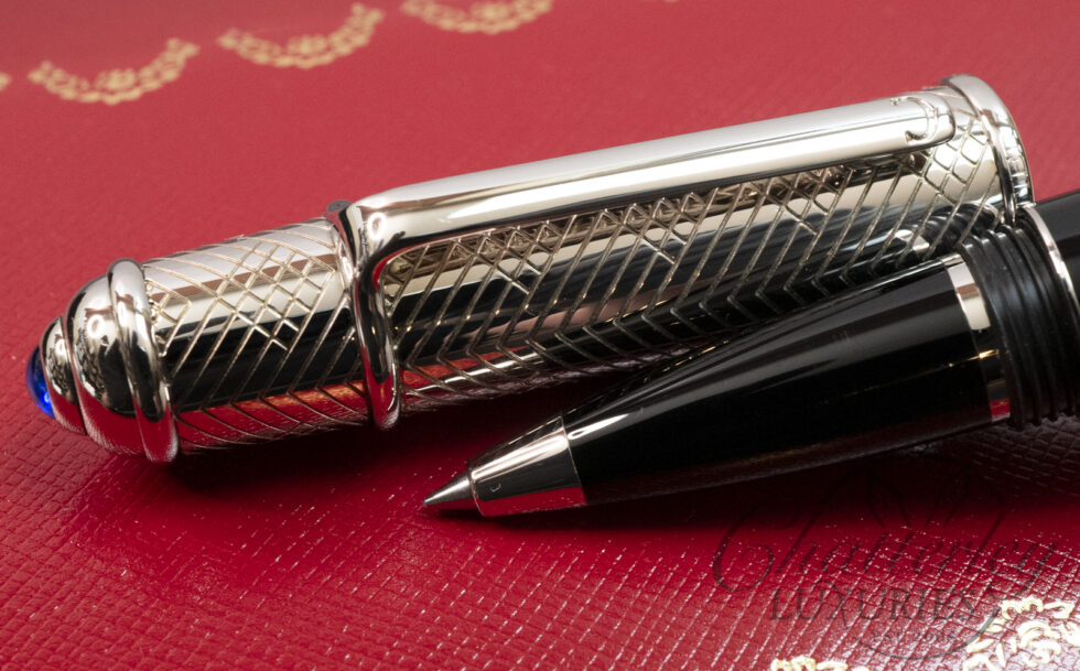 Cartier Diabolo Decor Chevron Rollerball Pen