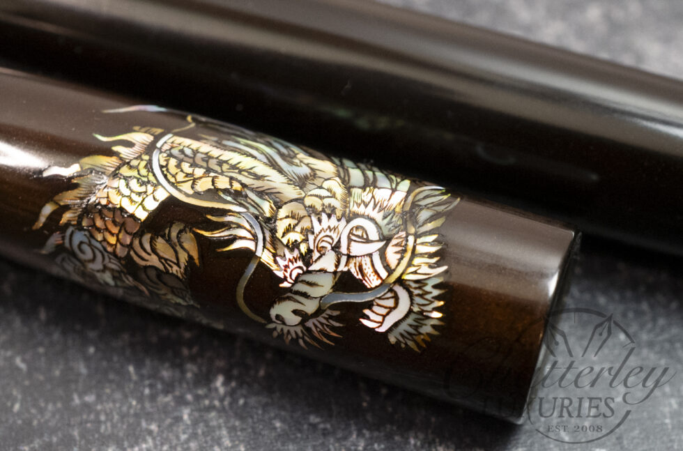 Cypress Raden Dragon Ebonite Fountain Pen