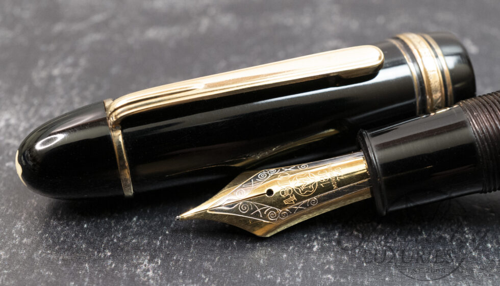 Montblanc 149 Celluloid Silver Rings Fountain Pen