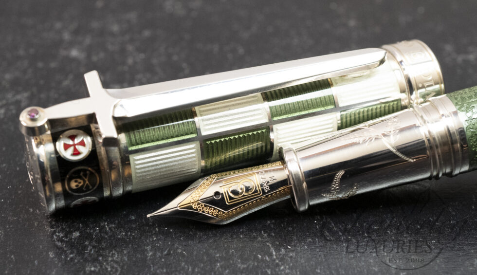 David Oscarson Jacques de Molay Olive Green Limited Edition Fountain Pen