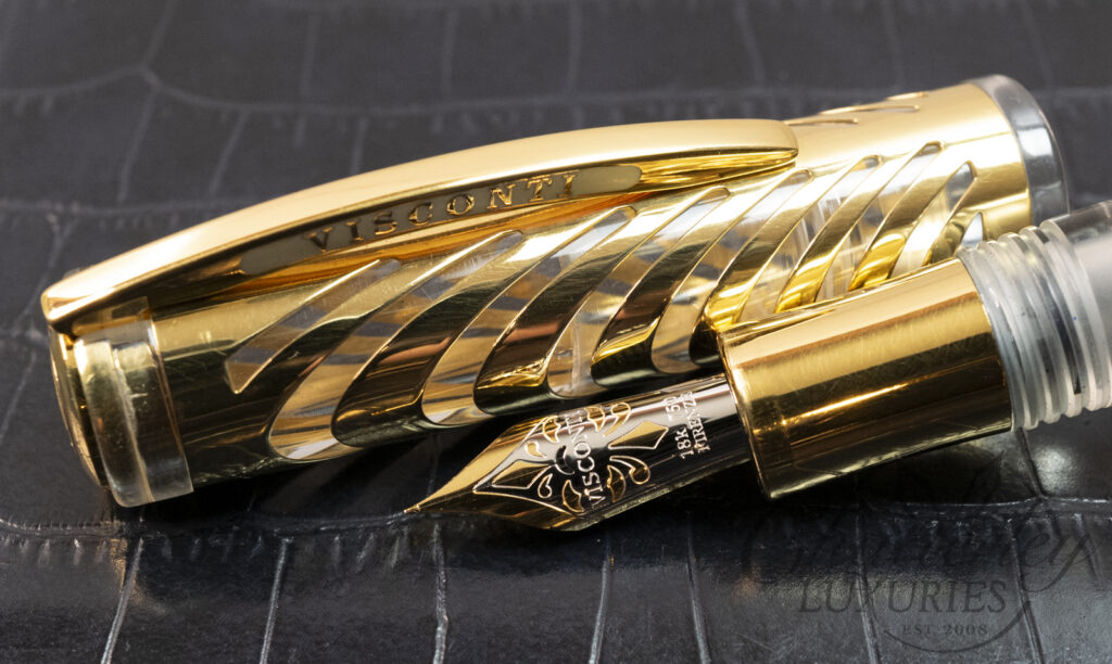 Visconti Gold Ripple Limited Edition Extra Fine Nib Fountain Pen