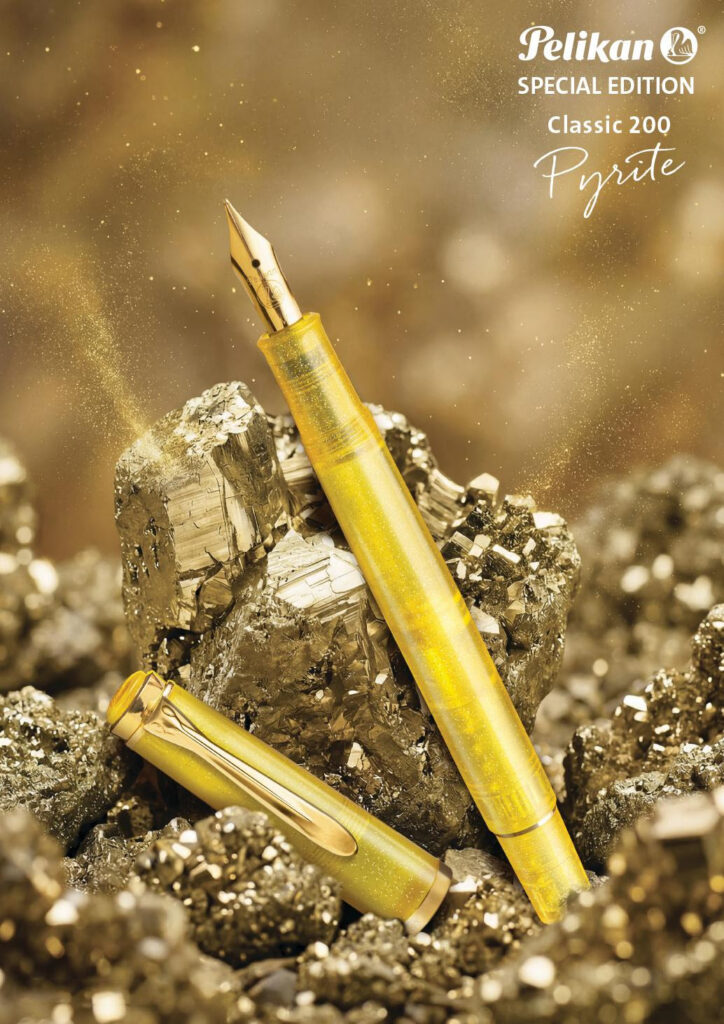 Pelikan Special Edition Classic M200 Pyrite Fountain Pen & Ink Set