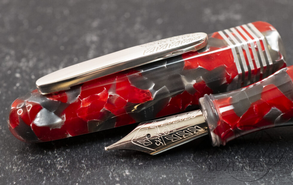 Stipula Etruria Red Currant Faceted Limited Edition Fountain Pen