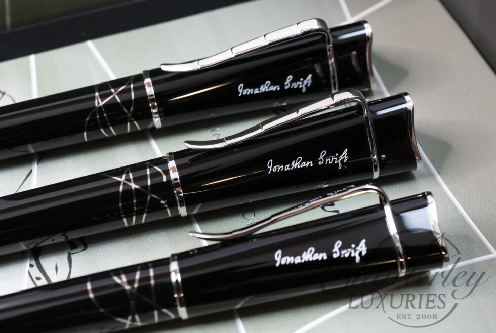 Montblanc Writers Edition Jonathan Swift Fountain Pen, Rollerball and Pencil Set