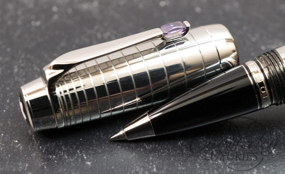 Montblanc Bohème Solitaire Radial Steel with Amethyst Stone Rollerball Pen