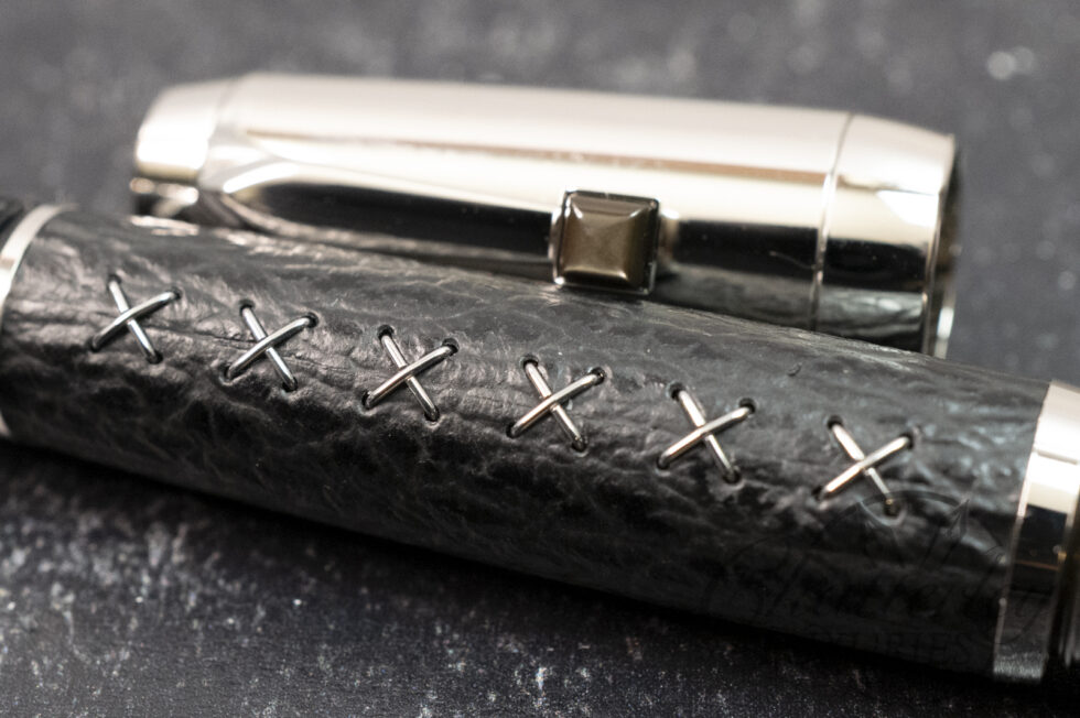 Montblanc Bohème Black Shark Leather with Mother of Pearl Fountain Pen